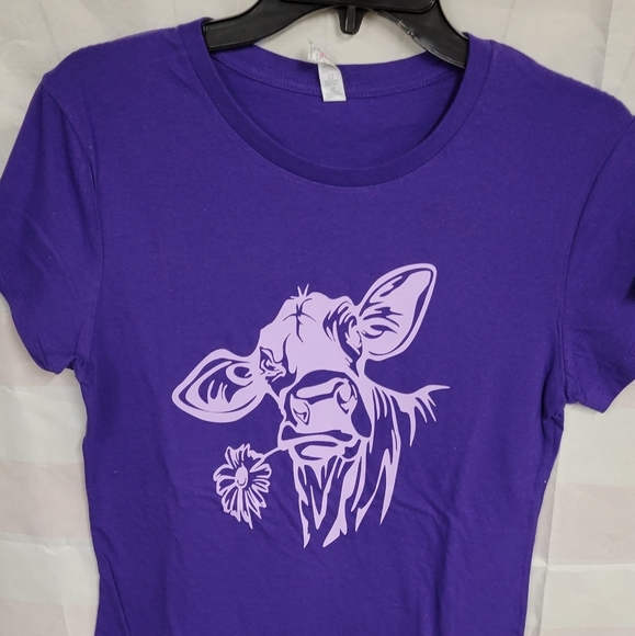 La Ti Da Handmade Creations XL Purple Cow - Picture 1 of 3